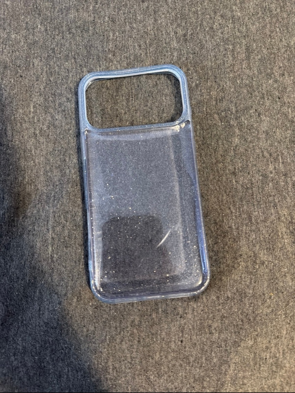 Glitter Clear Blue Slim Phone Case - Unbranded